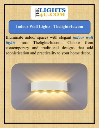 Indoor Wall Lights   Thelights4u.com
