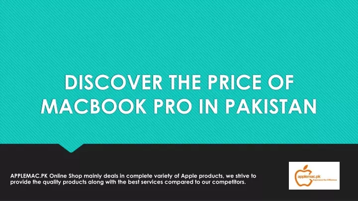 discover the price of macbook pro in pakistan