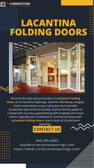 LaCantina Folding Doors