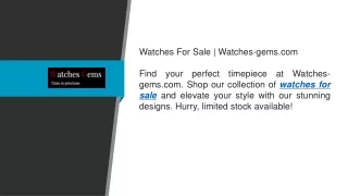 Watches For Sale   Watches-gems.com