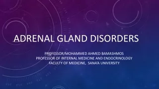 Adrenal gland disorders