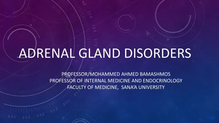 adrenal gland disorders