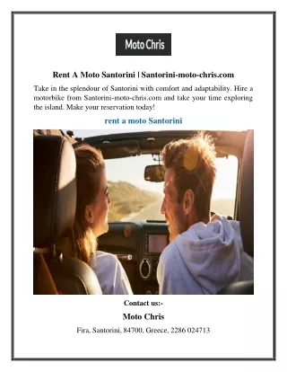 Rent A Moto Santorini | Santorini-moto-chris.com