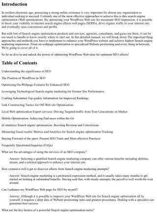 Optimizing WordPress Web-sites for Maximum SEO Effects