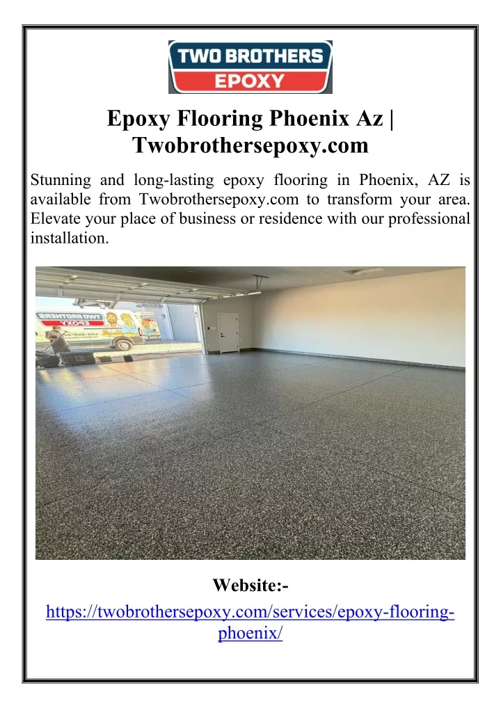 epoxy flooring phoenix az twobrothersepoxy com