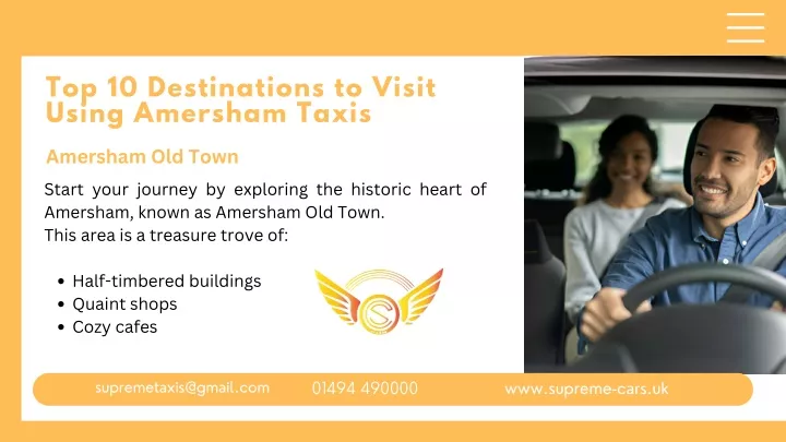 top 10 destinations to visit using amersham taxis