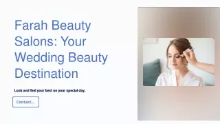 Exquisite Wedding Beauty Services in Canoga Park, CA | Farah Beauty Salons