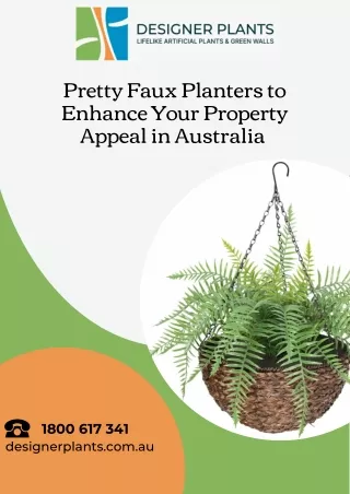 Pretty Faux Planters to Enhance Your Property Appeal in Australia