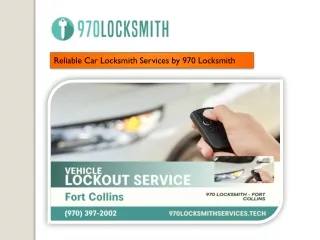 Reliable Car Locksmith Services by 970 Locksmith