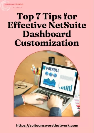 Tips for Effective NetSuite Dashboard Customization