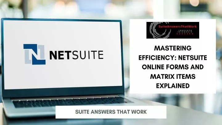 mastering efficiency netsuite online forms