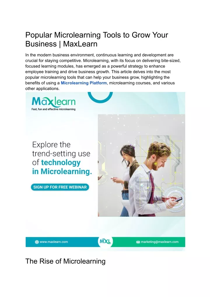 popular microlearning tools to grow your business