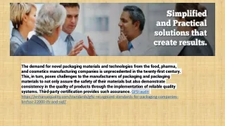 the demand for novel packaging materials