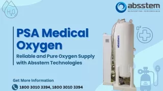 PSA Medical Oxygen by Absstem Technologies