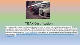 tisax certification