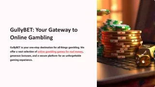 GullyBET: Your Gateway to Online Gambling