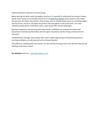 DumpsBoss: Your Partner for the Best Exam Dumps