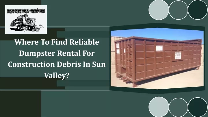 where to find reliable dumpster rental