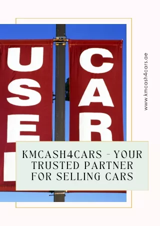KMCash4Cars - Your Trusted Partner for Selling Cars