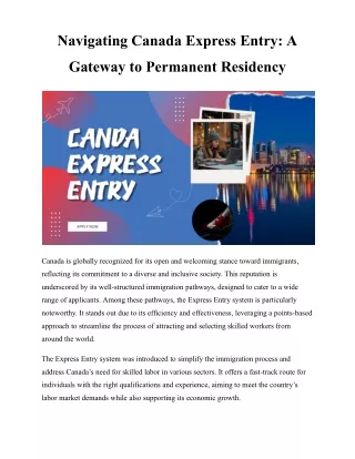 navigating canada express entry a
