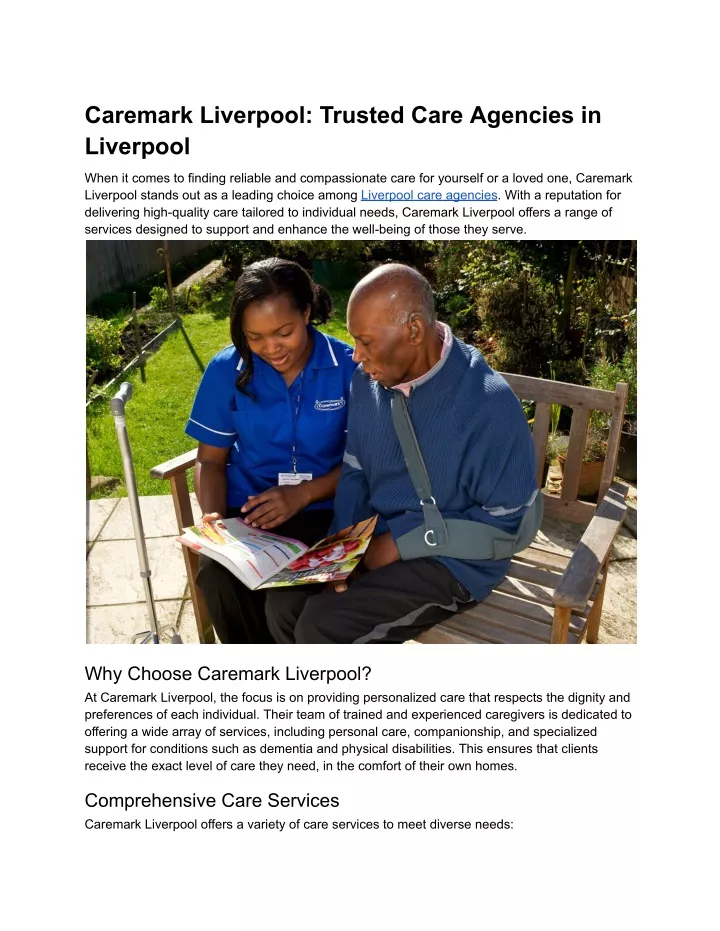 caremark liverpool trusted care agencies