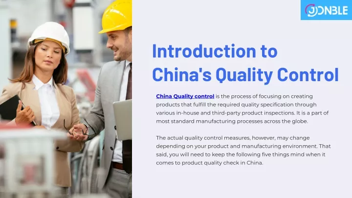 introduction to china s quality control