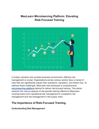 maxlearn microlearning platform elevating risk