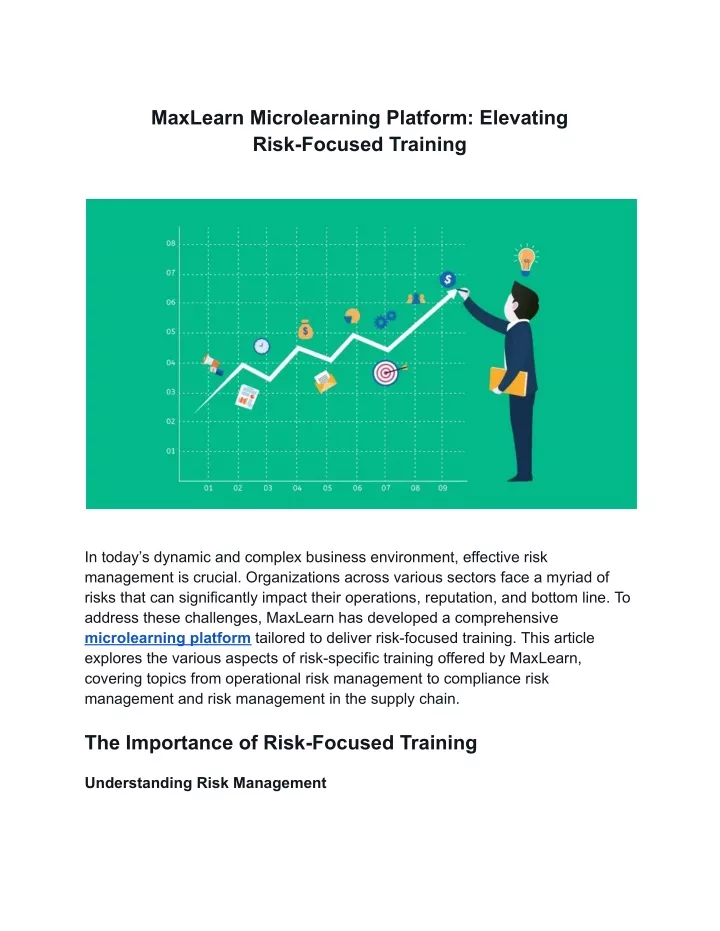 maxlearn microlearning platform elevating risk