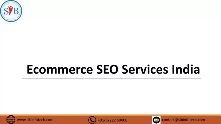 ecommerce seo services india