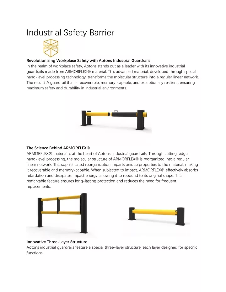 industrial safety barrier