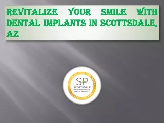 Dental implant service Scottsdale AZ