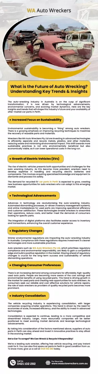 What is the Future of Auto Wrecking_ Understanding Key Trends & Insights