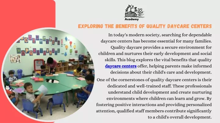 exploring the benefits of quality daycare centers