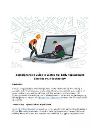 Comprehensive Guide to Laptop Full Body Replacement Services by JK Technology