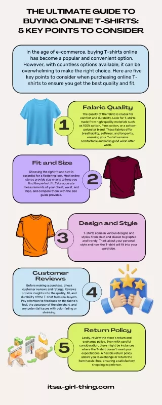 The Ultimate Guide to Buying Online T-Shirts: 5 Key Points to Consider