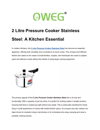 2 Litre Pressure Cooker Stainless Steel_ A Kitchen Essential