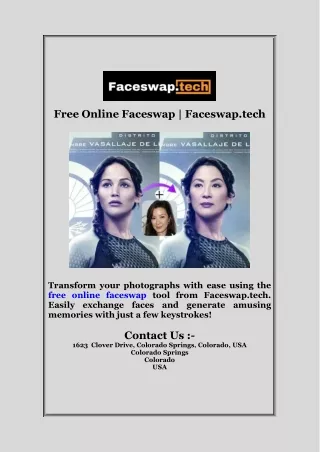 Free Online Faceswap  Faceswap tech