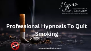 professional hypnosis to quit smoking