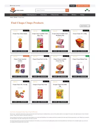 Stock4Shops Your Premier Wholesale Supplier for Chupa Chups