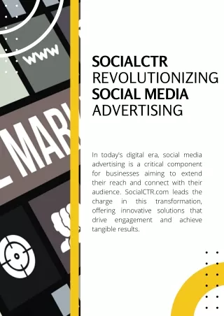 SocialCTR Revolutionizing Social Media Advertising