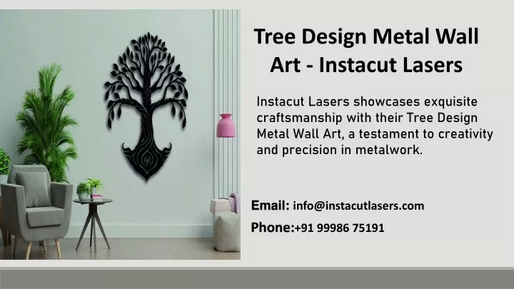 tree design metal wall art instacut lasers