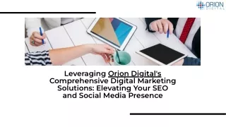 Best Digital Marketing Agency in Mumbai & Delhi NCR - Orion Digital