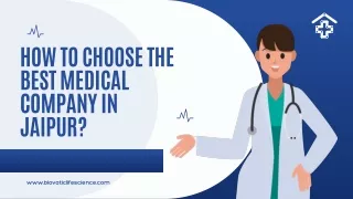 how to choose the best medical company in jaipur