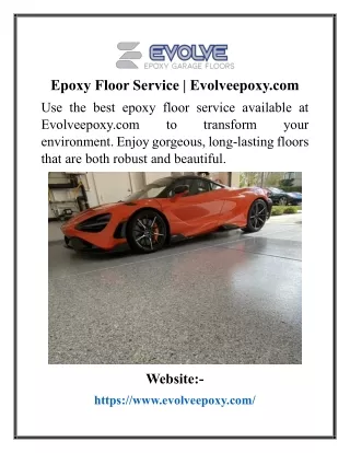 Epoxy Floor Service  Evolveepoxy