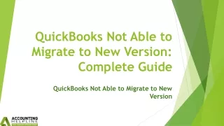 quickbooks not able to migrate to new version complete guide