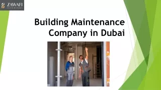 Building Maintenance Company in Dubai