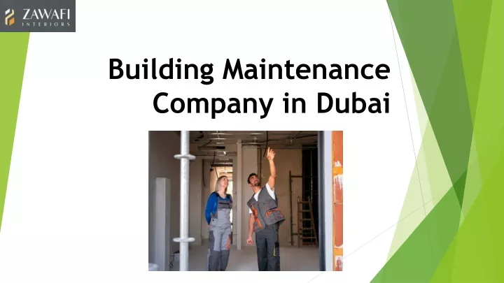 building maintenance company in dubai