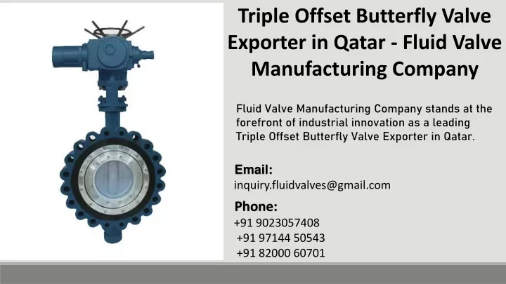 triple offset butterfly valve exporter in qatar