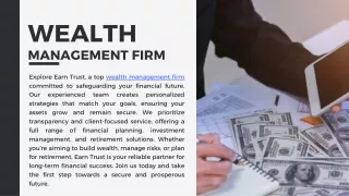 wealth management firm