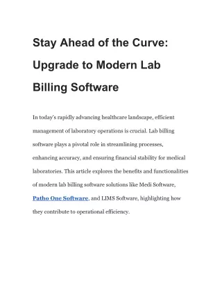Stay Ahead of the Curve_ Upgrade to Modern Lab Billing Software